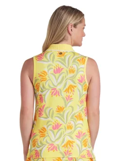 Puma Womens x Dani Dazey Sleeveless Polo - Sunny Yellow