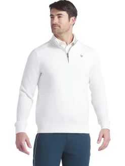 Puma x Reigning Champ CLOUDSPUN Fleece Golf 1/4 Zip - Warm White