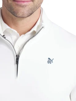 Puma x Reigning Champ CLOUDSPUN Fleece Golf 1/4 Zip - Warm White