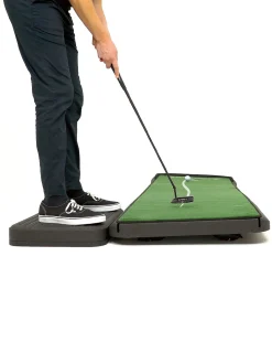 Puttout AirBreak Adjustable Putting Mat - Green