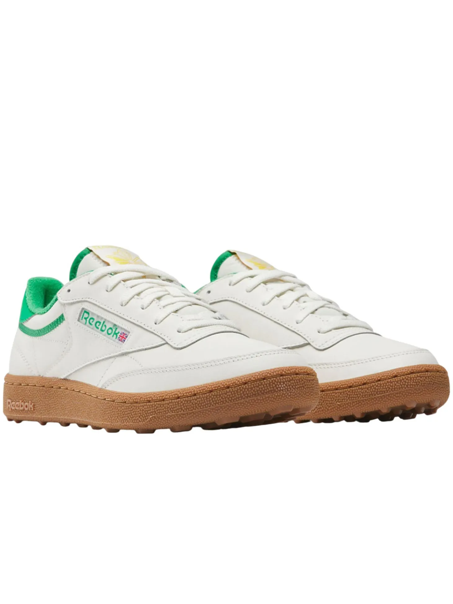 Reebok Club C Golf Shoes - Chalk/Classic Green