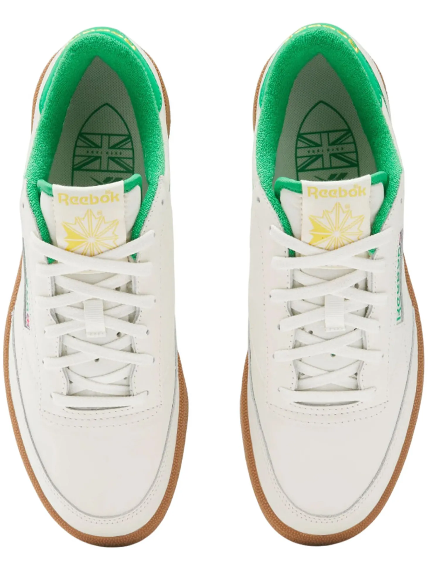 Reebok Club C Golf Shoes - Chalk/Classic Green