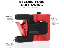 SelfieGOLF Mobile Phone Holder - Black/Red