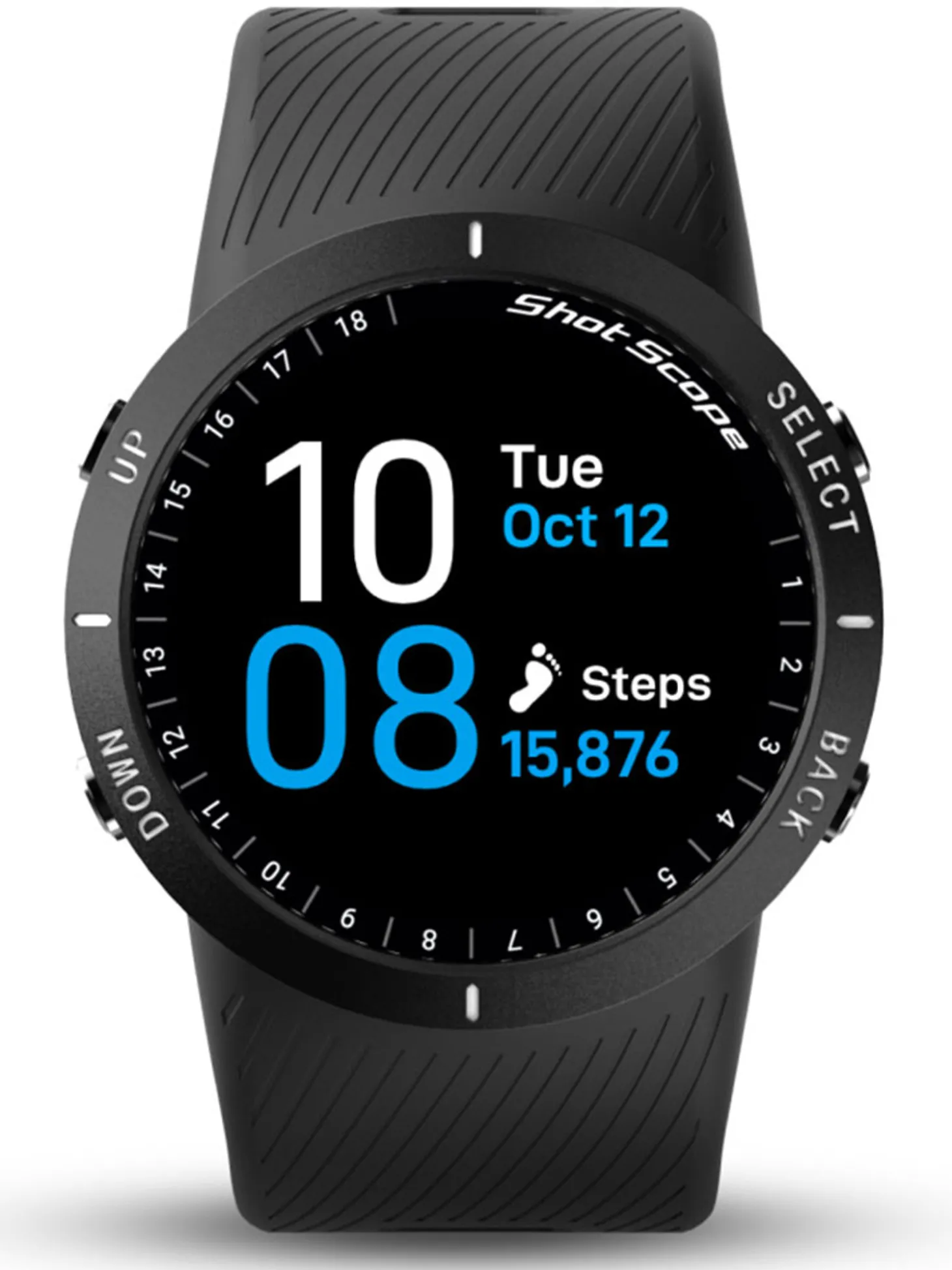 Shot Scope V5 GPS & Shot Tacking Golf Watch - Black