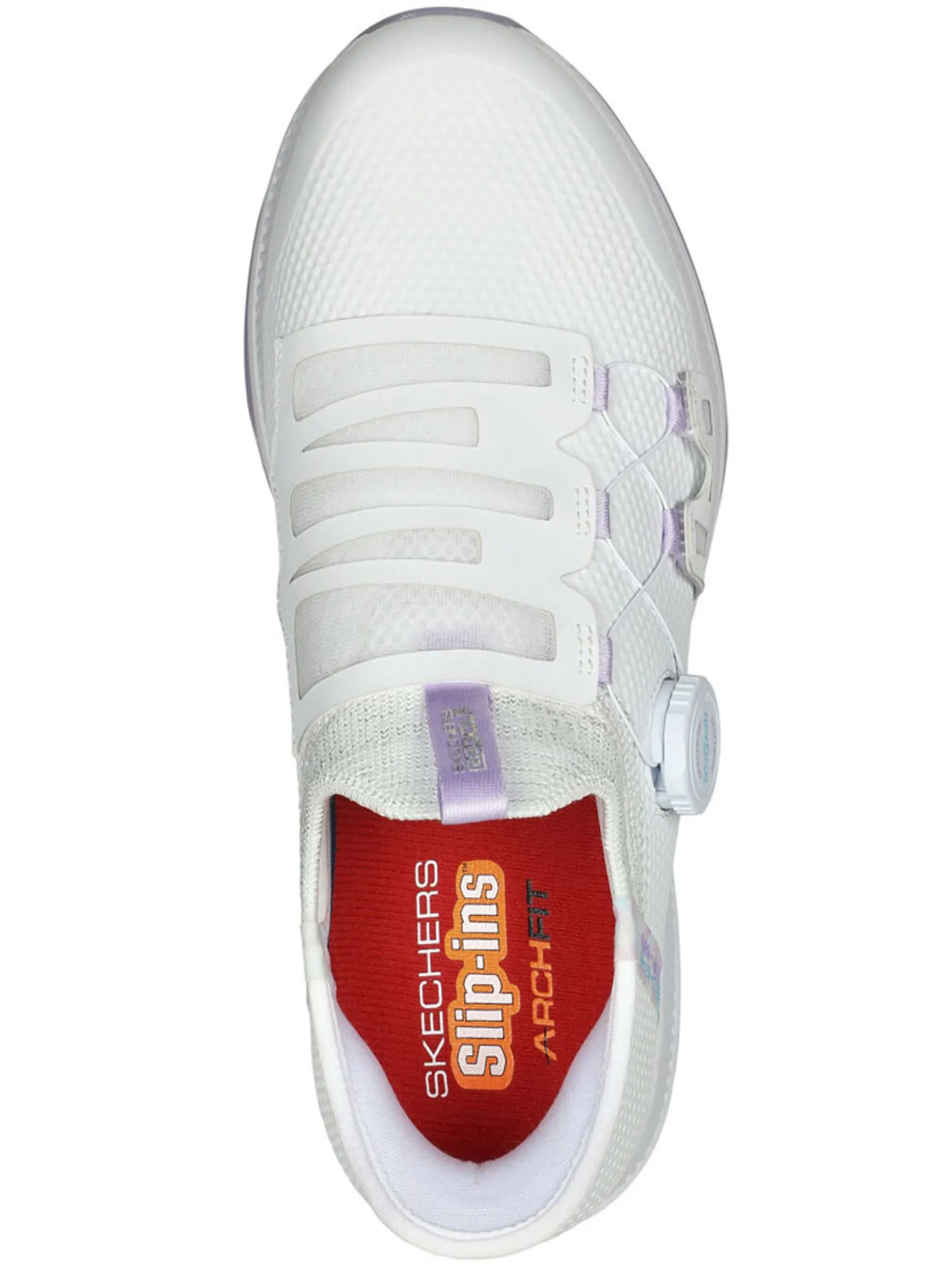 Skechers Women's GO GOLF Elite 5 Slip 'In Golf Shoes - White/Lavender