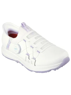 Skechers Women's GO GOLF Elite 5 Slip 'In Golf Shoes - White/Lavender