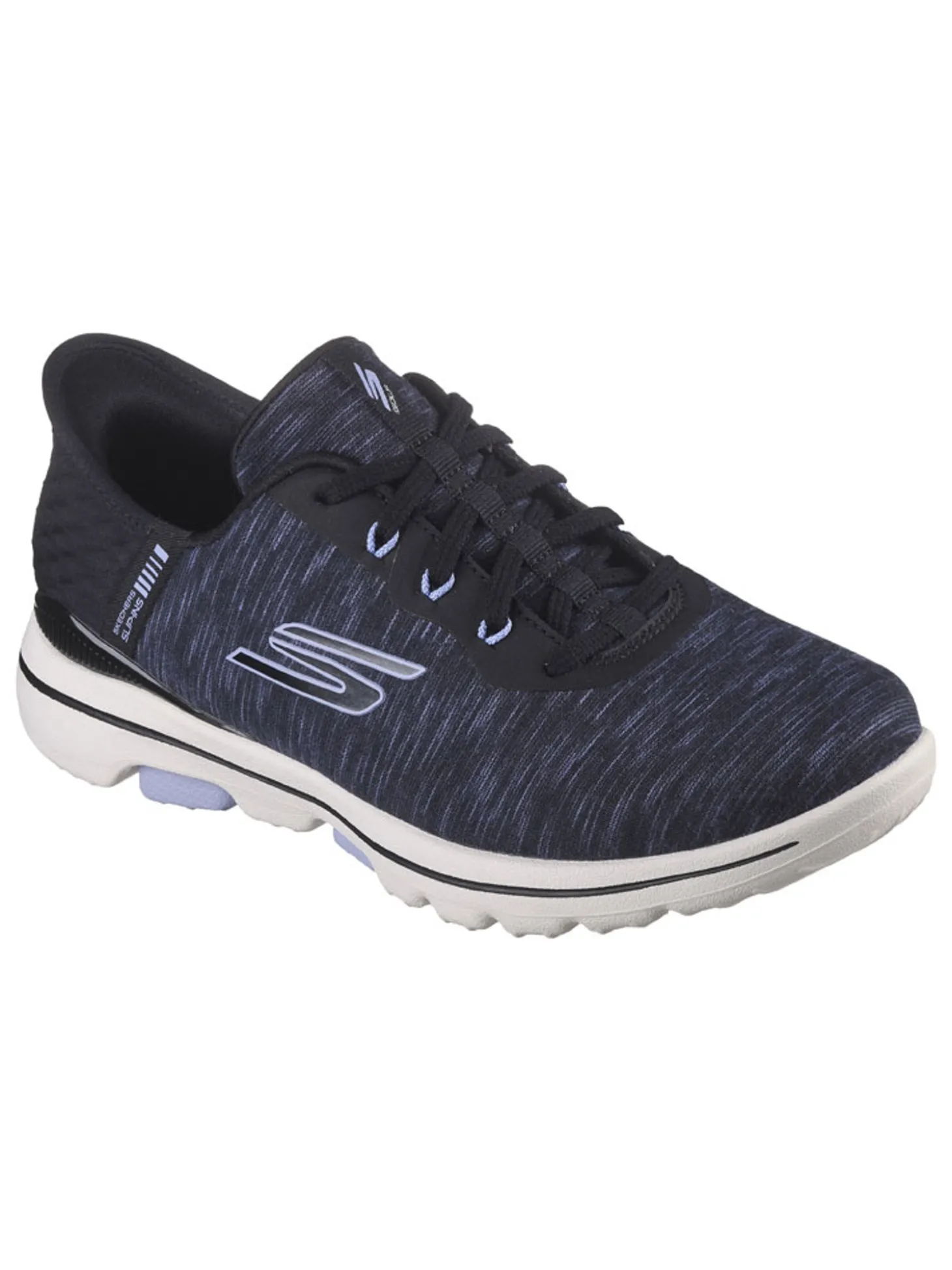 Skechers Women's GO GOLF Walk 5 Slip 'In Golf Shoes - Black/Lavender