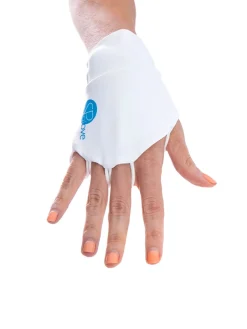 SParms Sun Protection Palmless Gloves - White