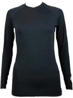 SParms Women's Body Round Neck Sun Protection - Black