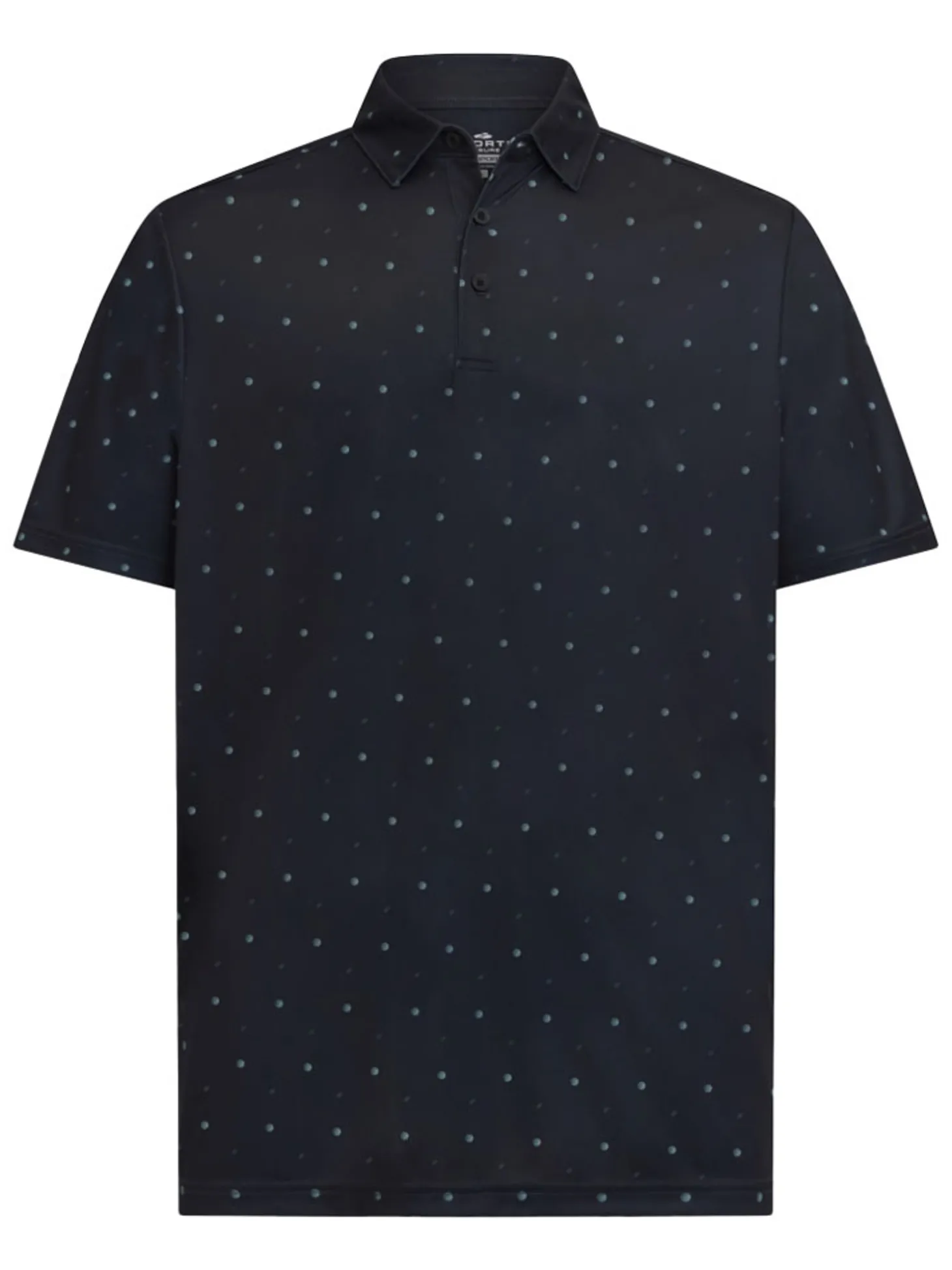 Sporte Leisure Dri-Sporte Vista Mens Polo - Black/Jungle