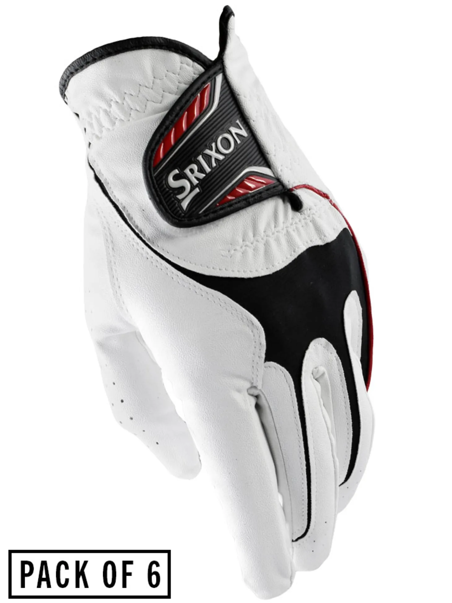 Srixon All Weather Golf Gloves - Womens 6 Pack White
