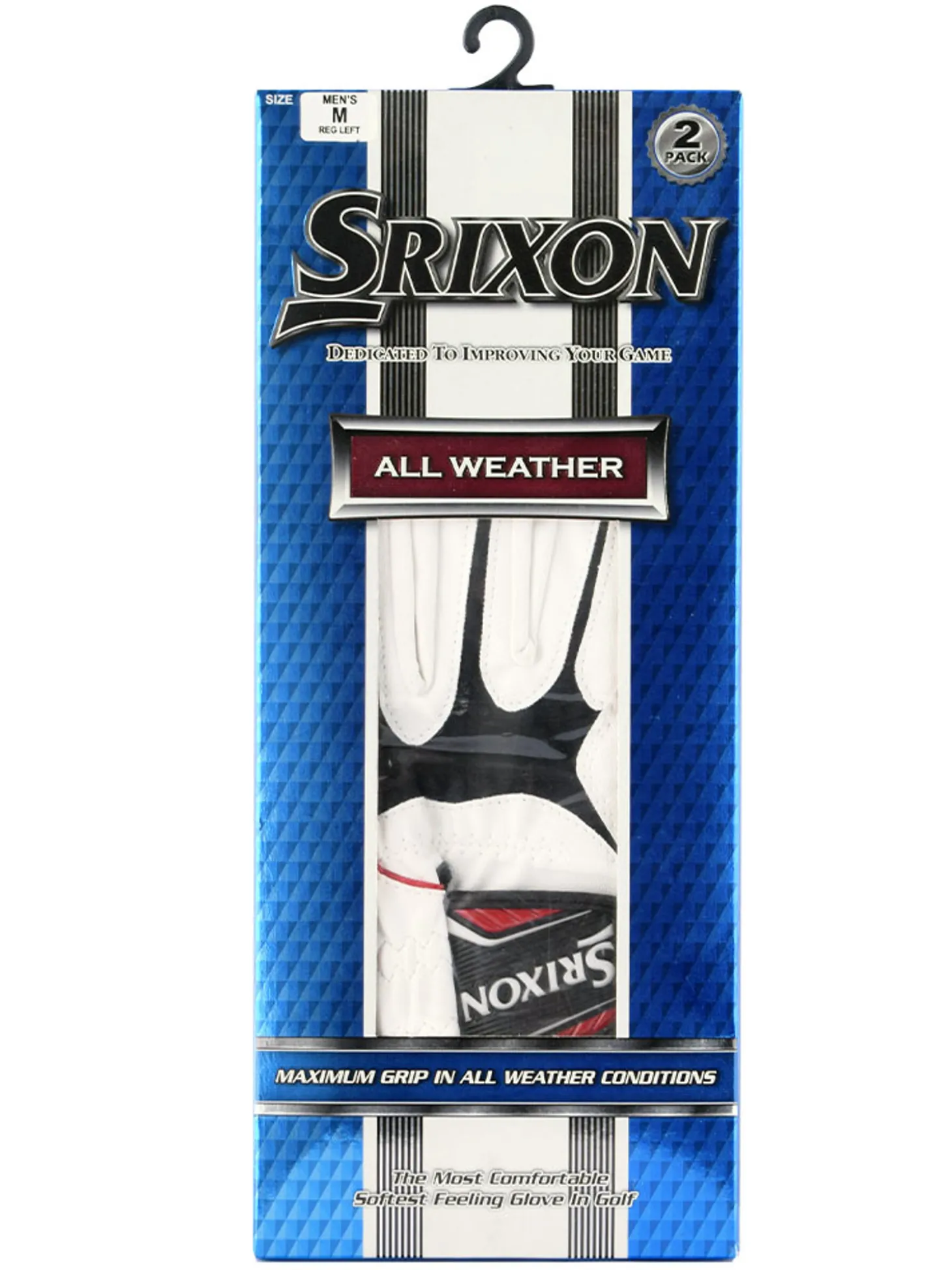 Srixon All Weather Golf Gloves - Womens 6 Pack White