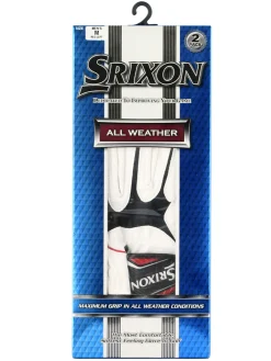 Srixon All Weather Pack Of 6 Golf Gloves - White
