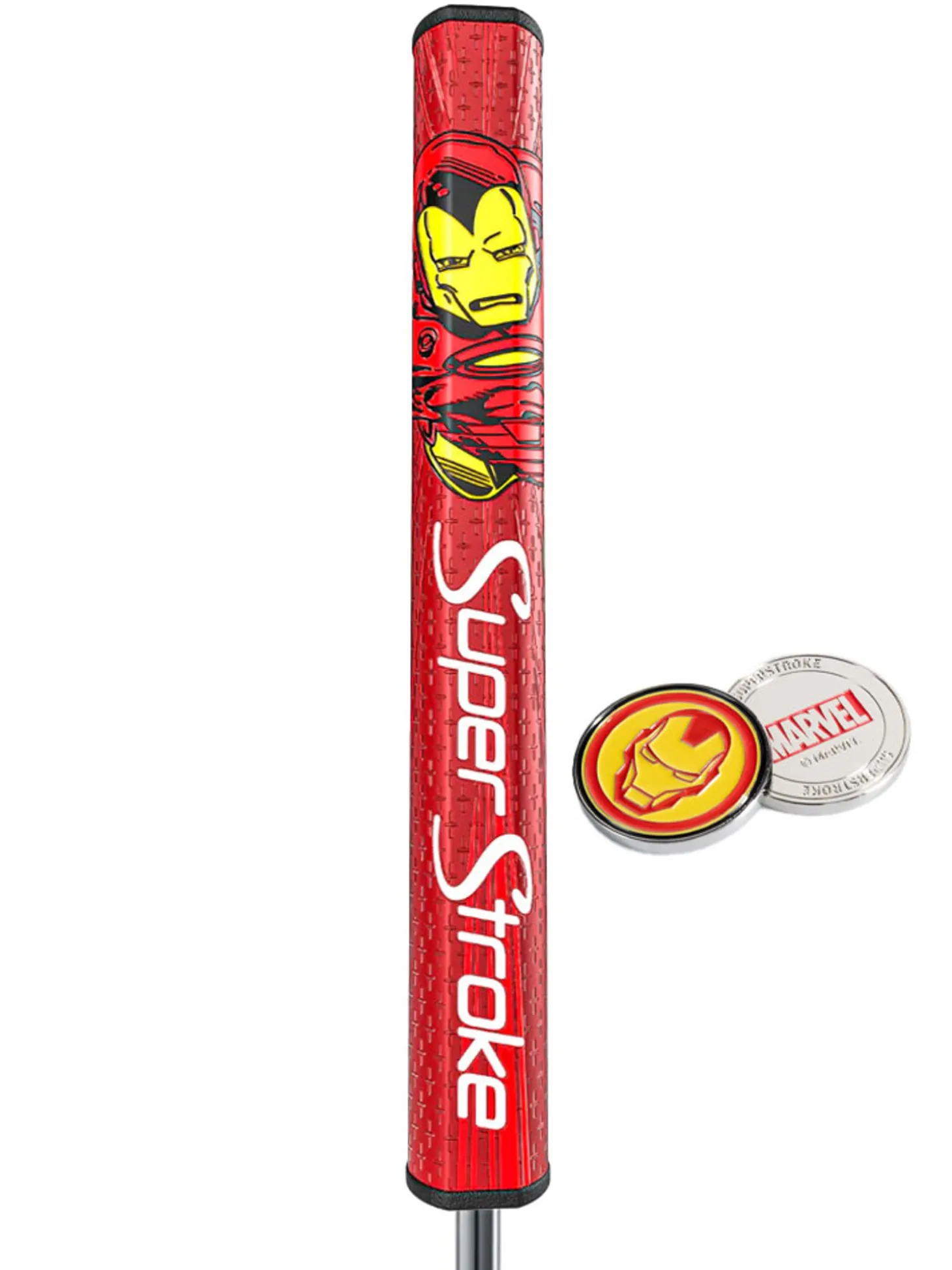 SuperStroke Tour 2.0 Marvel Putter Grip & Ball Marker - Iron Man