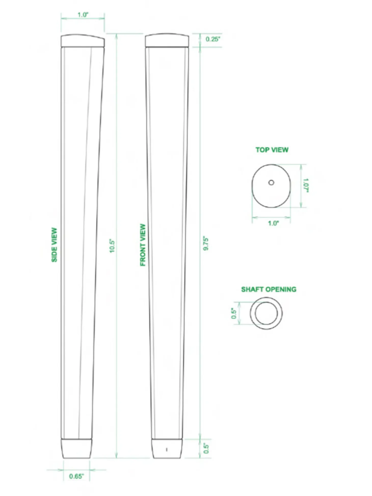 Sweet Rollz Putter Grip - Shaka
