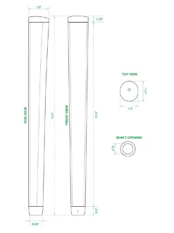 Sweet Rollz Skinny Putter Grip - Electric Avenue