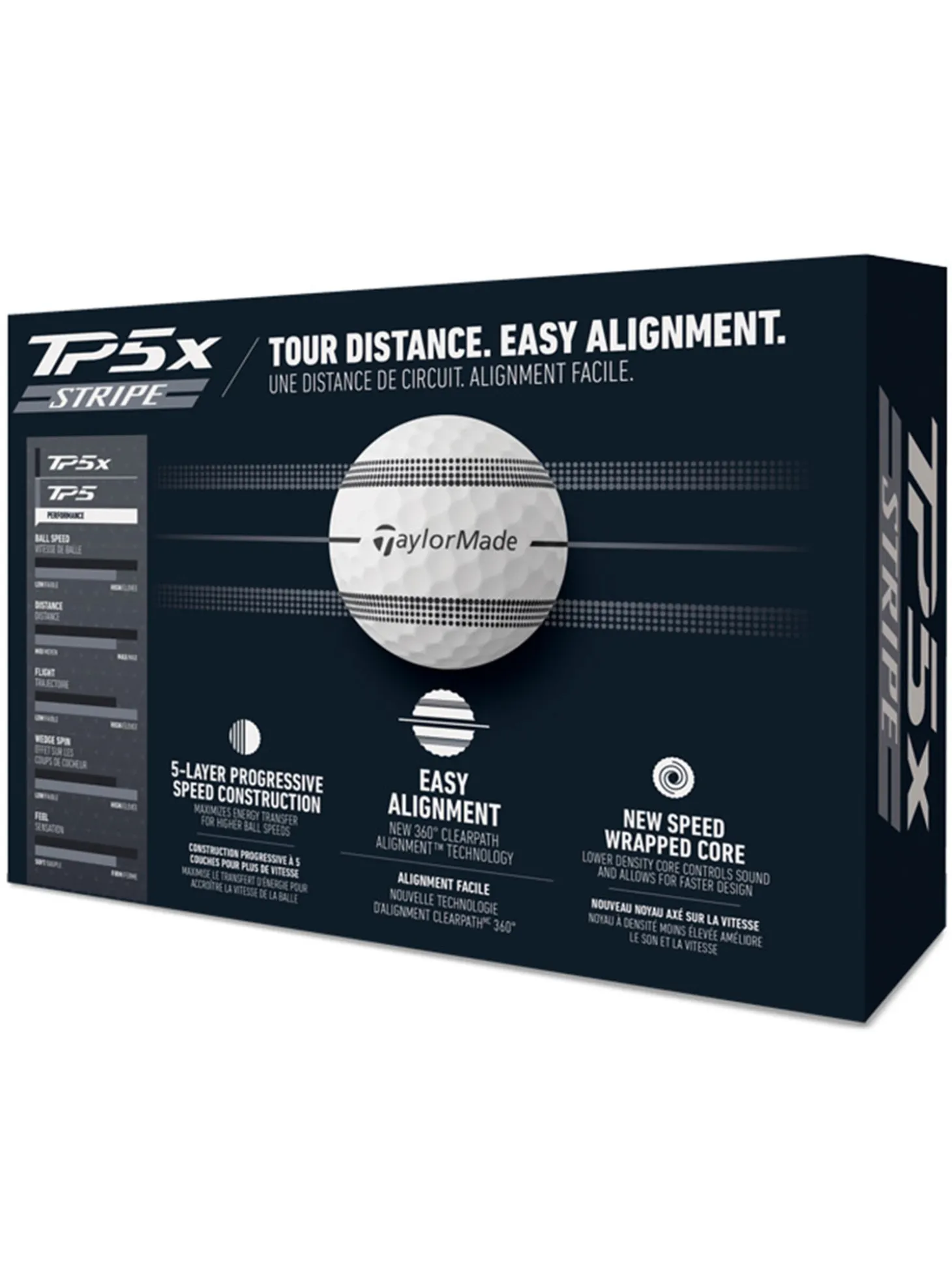 TaylorMade TP5x Stripe Golf Balls