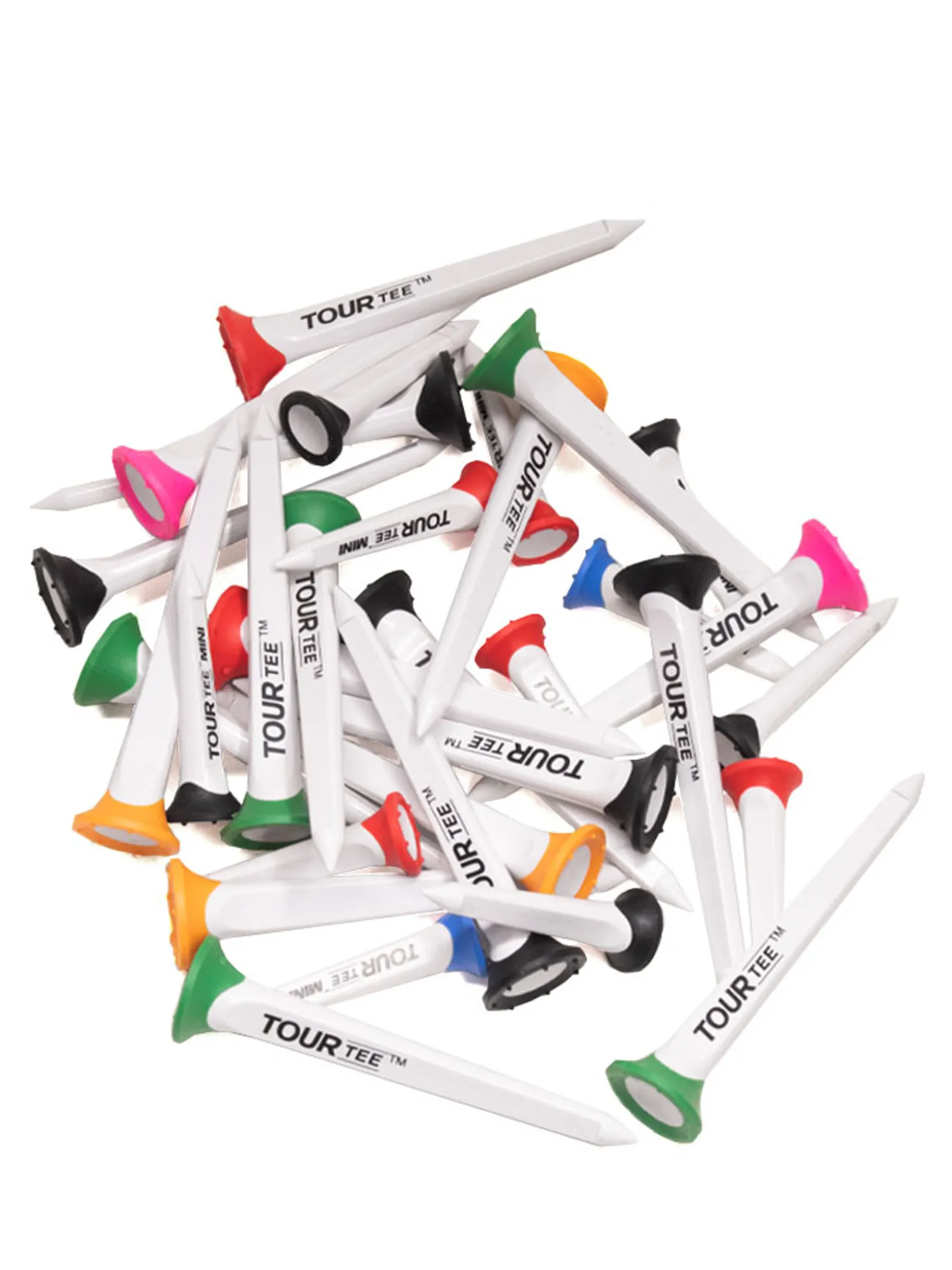 TourTee Large and Mini Combo 36 Pack with Case - White