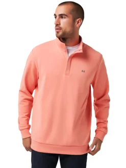 TravisMathew Cloud Quarter Zip 2.0 - Terra Cotta