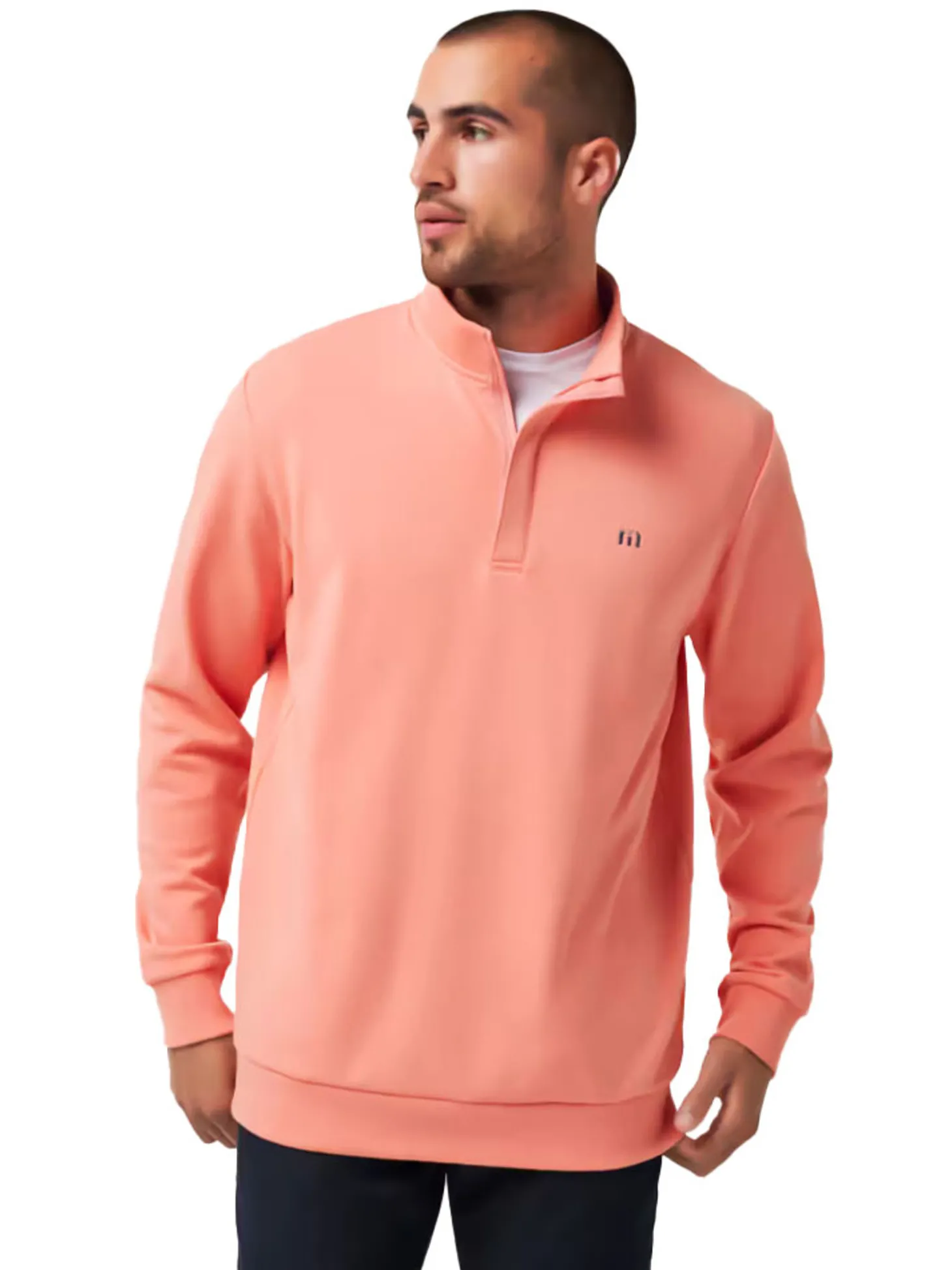 TravisMathew Cloud Quarter Zip 2.0 - Terra Cotta