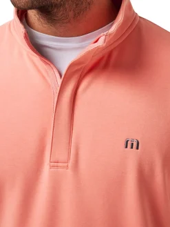 TravisMathew Cloud Quarter Zip 2.0 - Terra Cotta
