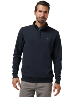 TravisMathew Cloud Quarter Zip 2.0 - Black
