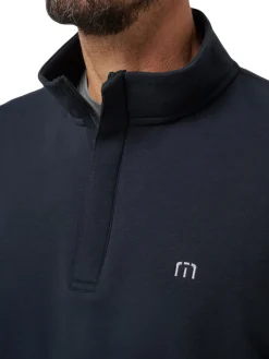 TravisMathew Cloud Quarter Zip 2.0 - Black