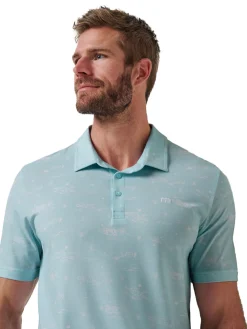 TravisMathew Featherweight City Polo - Cory Blue