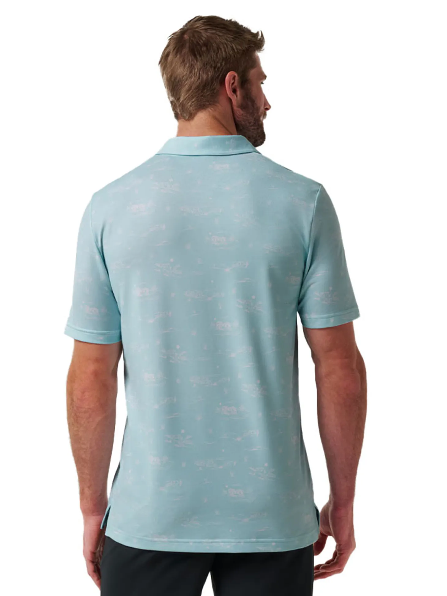 TravisMathew Featherweight City Polo - Cory Blue
