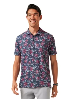 TravisMathew Featherweight Flourish Polo - Mood Indigo/Vintage Indigo