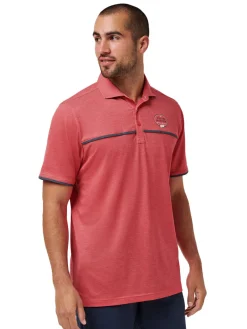 TravisMathew Featherweight OFTY Polo - Heather Azalea
