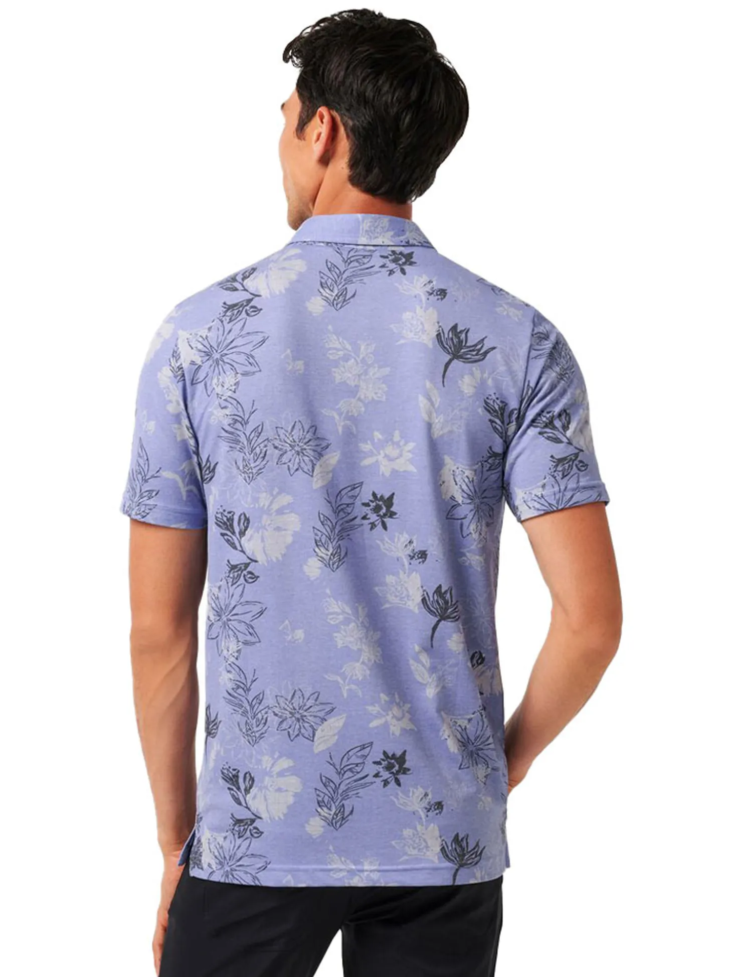 TravisMathew Featherweight Cruise Polo - Heather Violet Storm