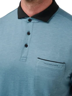 TravisMathew Featherweight Pocket Polo - Captains Blue