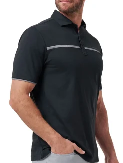TravisMathew Flight Plan Polo - Black