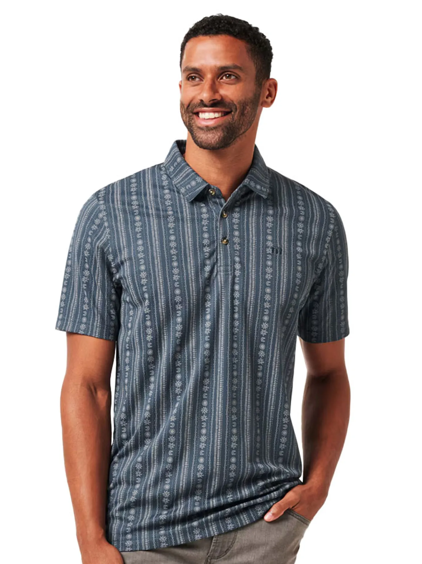 TravisMathew Local Treasure Polo - Mood Indigo/Vintage Indigo