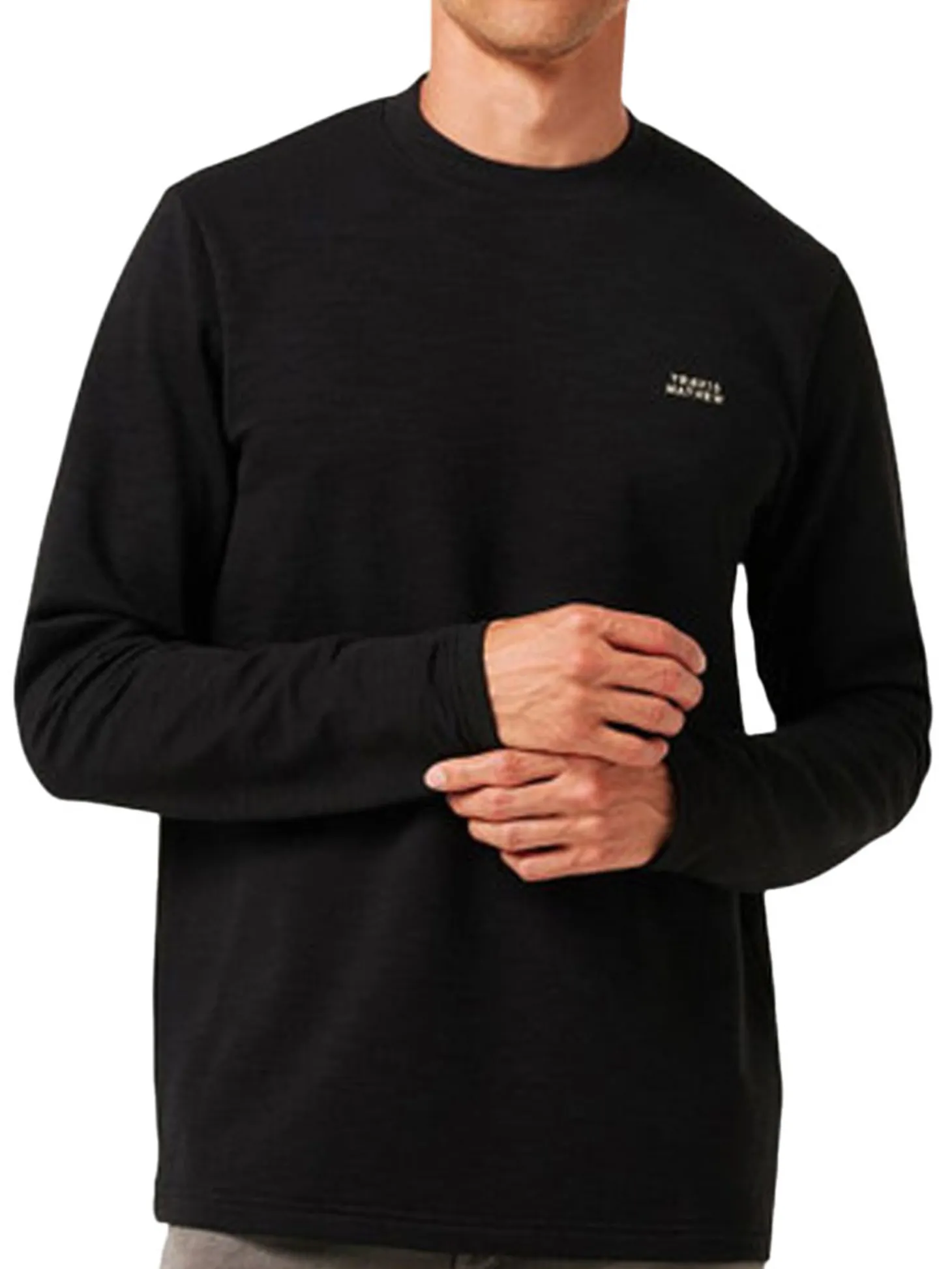 TravisMathew Man About Town Crew Neck- Black