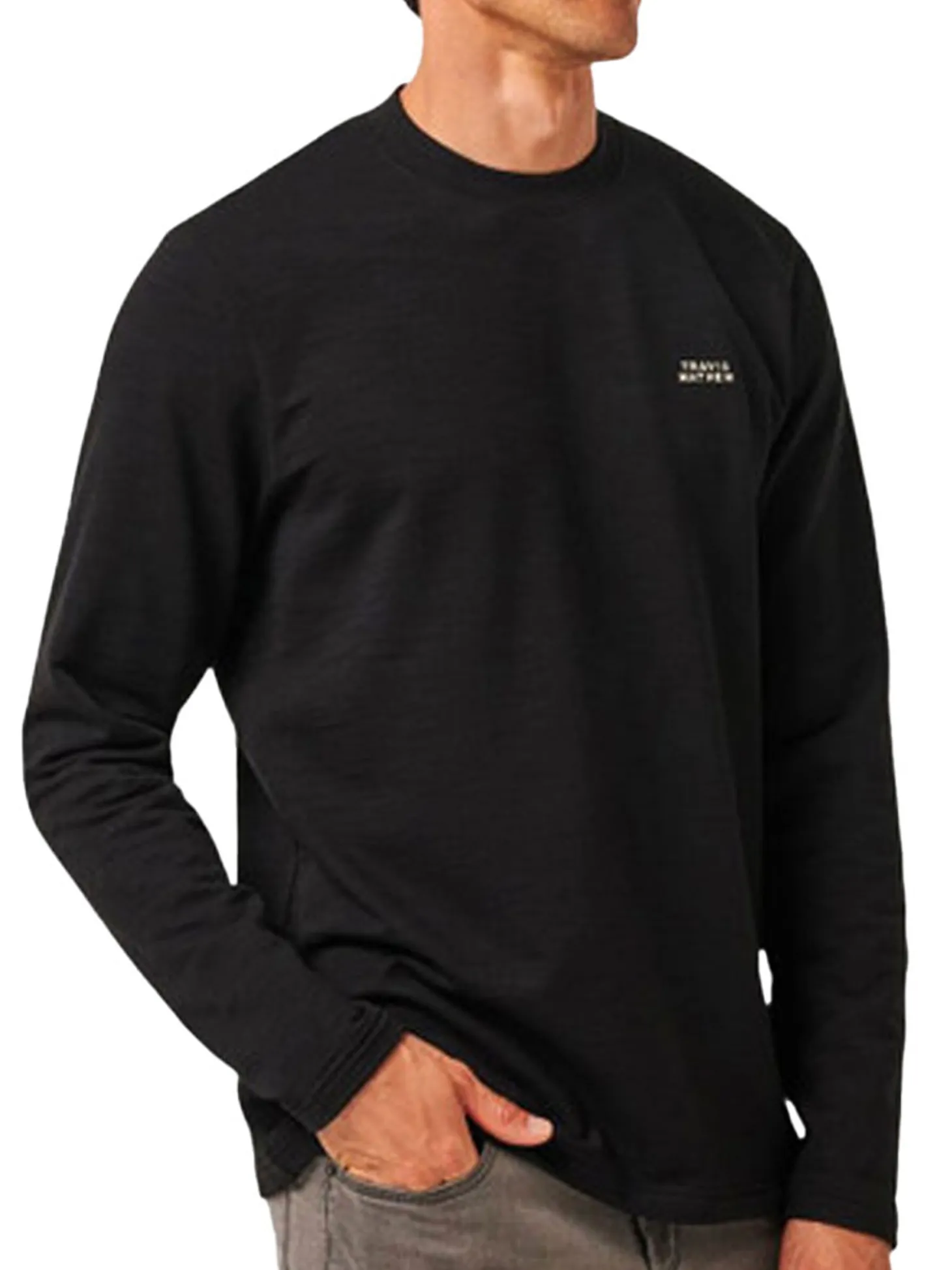 TravisMathew Man About Town Crew Neck- Black