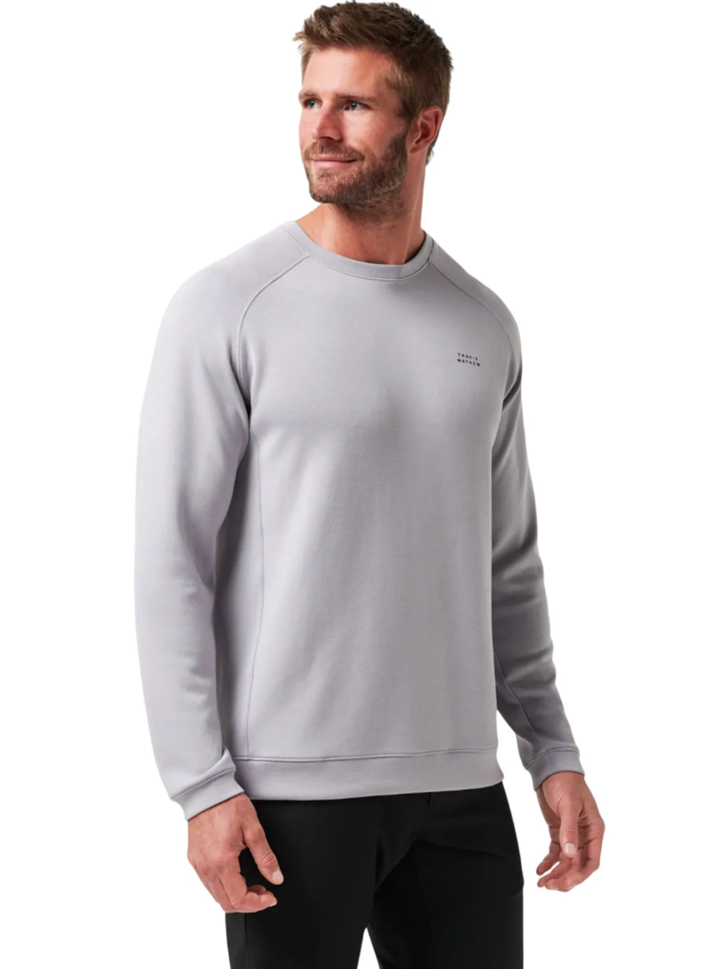 TravisMathew Return Trip Crew Neck - Sleet