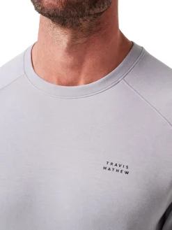 TravisMathew Return Trip Crew Neck - Sleet