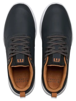 TravisMathew The Daily Pro Hybrid Plus Golf Shoes - Ebony/Almond