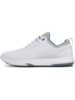TravisMathew The Daily Pro Hybrid Plus Golf Shoes - White/Blue