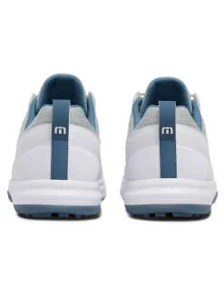 TravisMathew The Daily Pro Hybrid Plus Golf Shoes - White/Blue