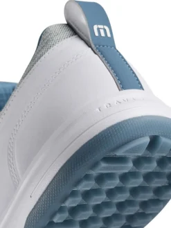 TravisMathew The Daily Pro Hybrid Plus Golf Shoes - White/Blue