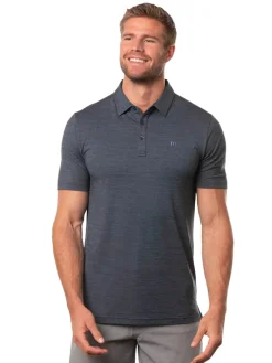 TravisMathew The Heater Polo - Vintage Indigo/Black