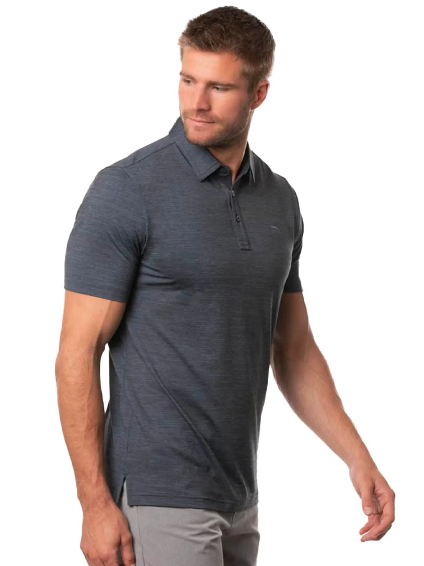 TravisMathew The Heater Polo - Vintage Indigo/Black
