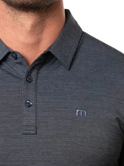 TravisMathew The Heater Polo - Vintage Indigo/Black