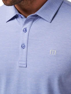 TravisMathew The Heater Polo - Heather Violet Storm