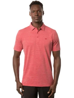TravisMathew The Heater Polo - Heather Scooter