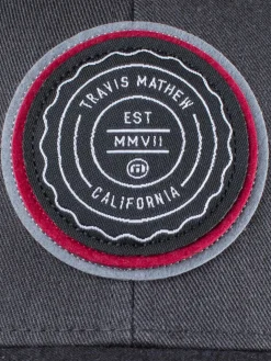 TravisMathew The Patch Cap - Heather Grey Pinstripe