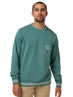 TravisMathew VIP Ticket Crew Neck - Silver Pine